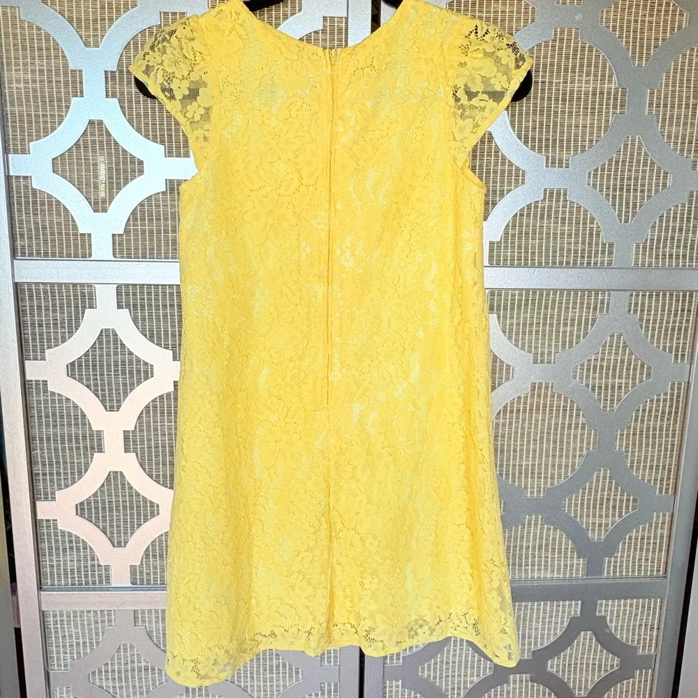 NWT The Children's Place Yellow Flutter Sleeve A-line Dress